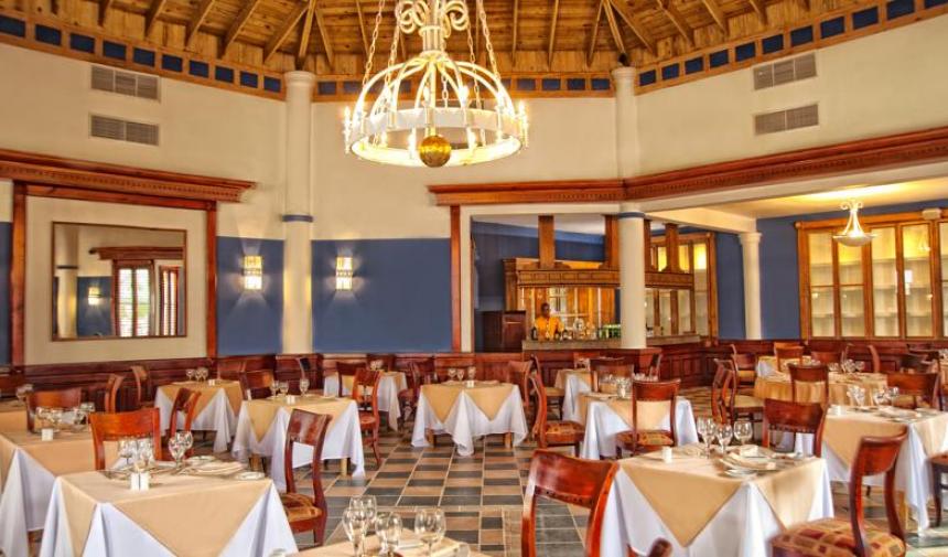 the restaurant inside of the spring break hotel - Be Live Grand Punta Cana