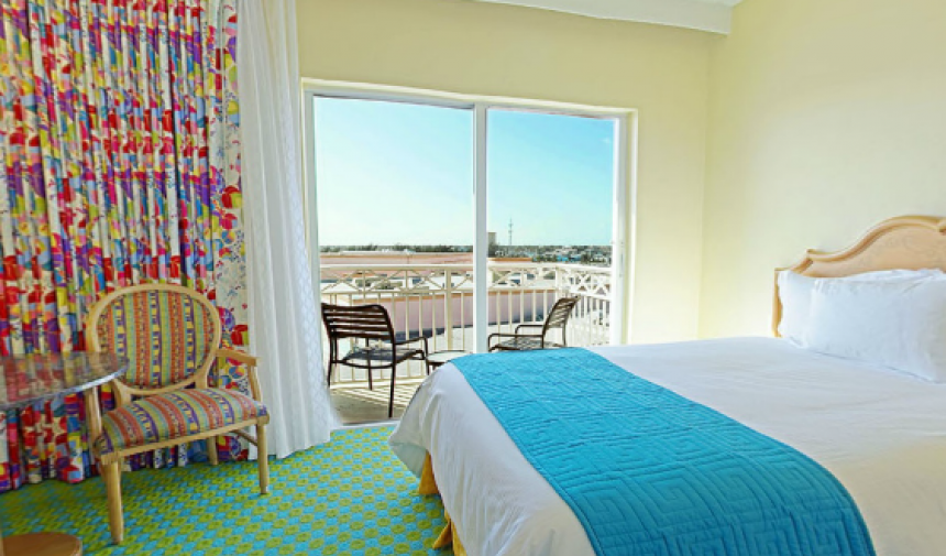 bedroom at the Atlantis resort