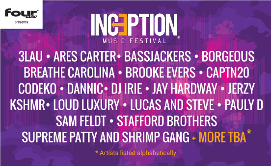 Inception Music Festival Lineup